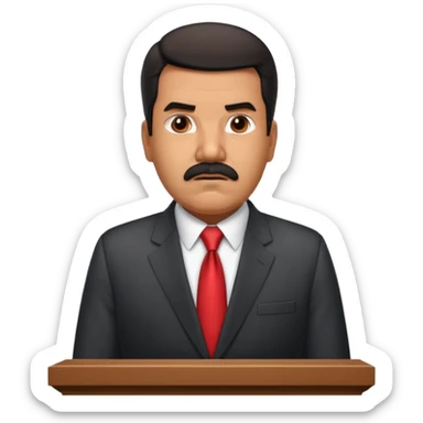 Nicolás maduro en el púlpito  sticker