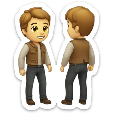 Homme amoureux sticker