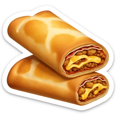 pizza egg roll sticker