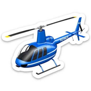 Robinson R44 - Robinson Helicopter Company (Model Year: 2021) (Iconic colour: Blue) sticker