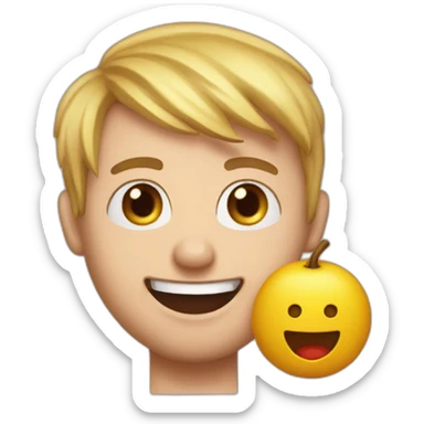 Squeezie avec une calvitie sticker