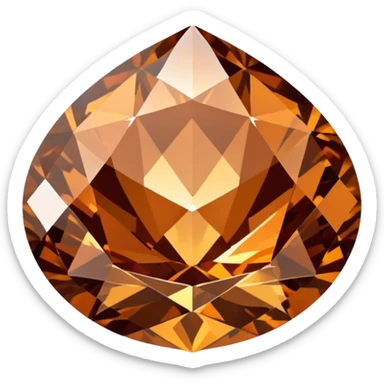 bronze colored diamond sticker