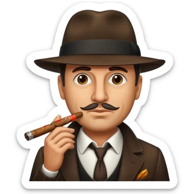 mafia boss cigar sticker
