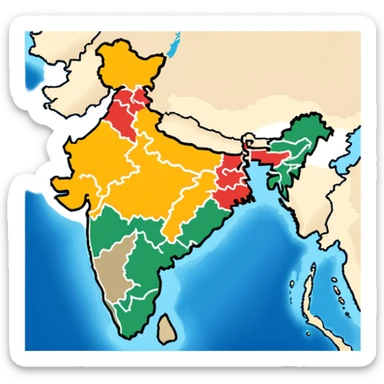 Gujarat map sticker