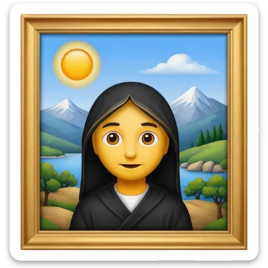 famous painting sticker