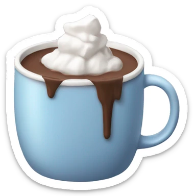 mug of hot chocolate sticker
