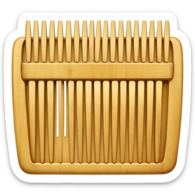 bamboo comb sticker
