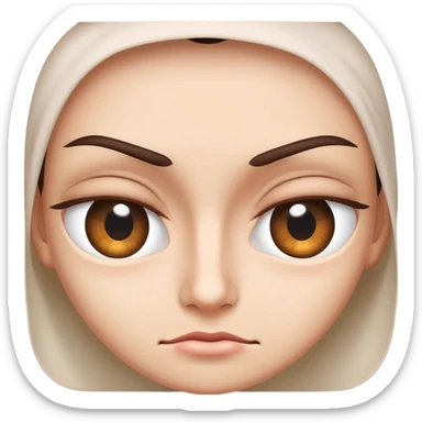 🙄 but with half the eye covered  sticker