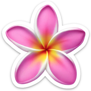 plumeria sticker