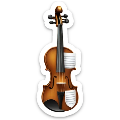A violin that’s annoyed by hands sticker