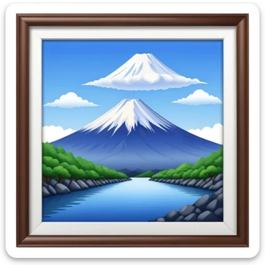 mount fuji sticker