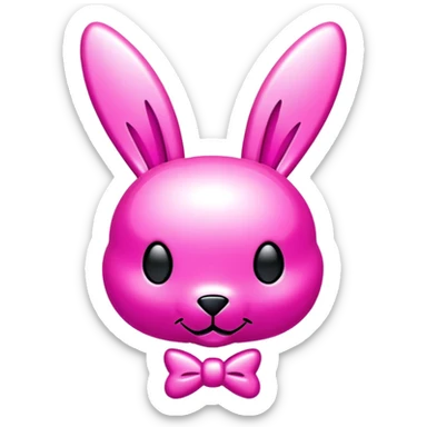 Y2K playboy bunny logo sticker