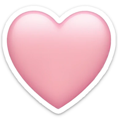 Light pink heart sticker