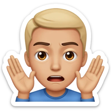 Fear, sadness, anger, joy sticker