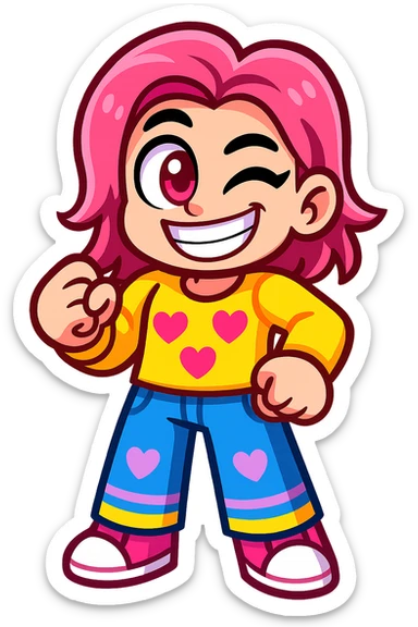 Extract every character from the picture. there is  5 character. So i need total 5 images of the character including the clothes and accessories they are wearing, and place on a transparent background. Keep the original style and appearance exactly the same. and separately give me the each character picture

 sticker