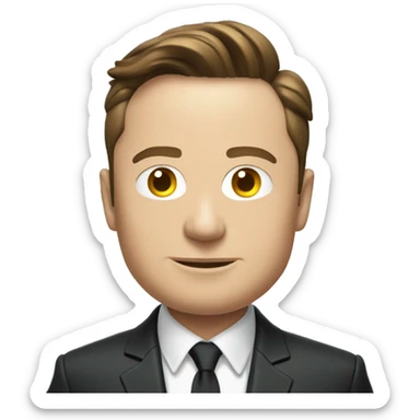 Elon musk in a inronman suit and he is in a pool sticker