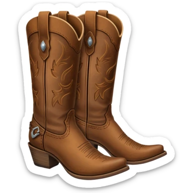 Cowgirl boots sticker