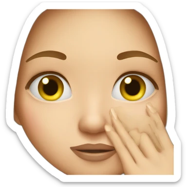 Girl-covering-nose-bad-smell sticker