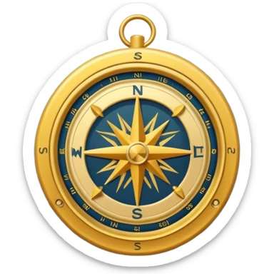 Adventure Finder
A minimal emoji-style compass with ocean waves in the background, representing adventure and exploration. Flat design, bright colors, soft shadows, white background. sticker
