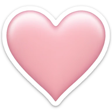 Light pink heart sticker