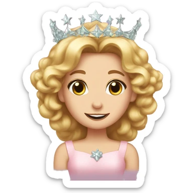 glinda the good witch bubble crown  sticker
