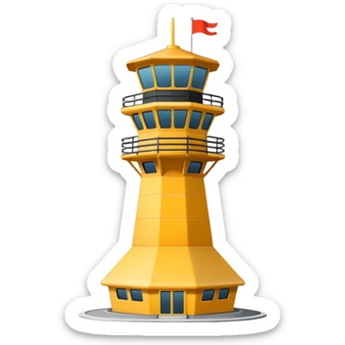 air traffic control tower sticker
