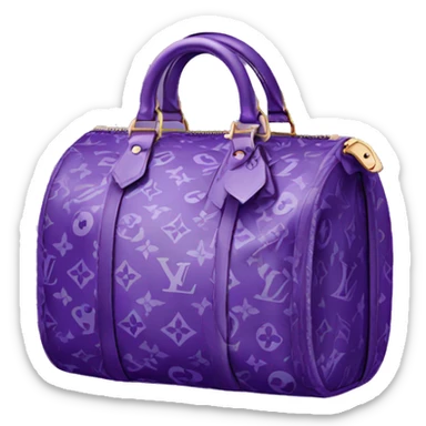 purple louis vuitton logo sticker