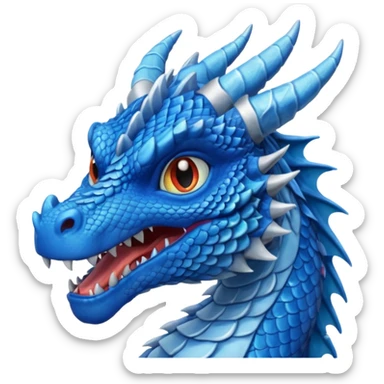 blue hat dragon sticker