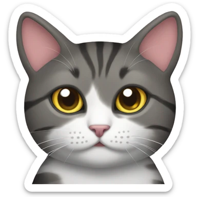 a gay cat sticker
