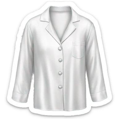 white silk pyjamas  sticker