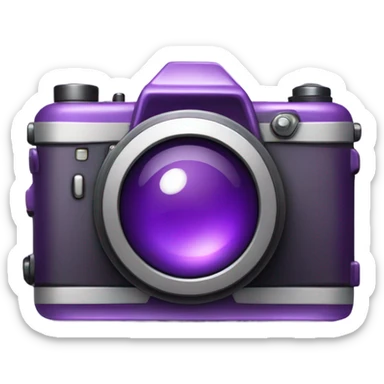 Violet camera sticker