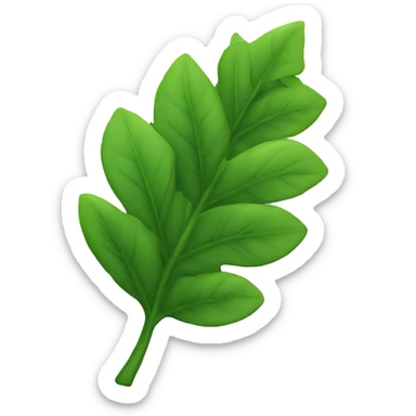 Green leaves  sticker