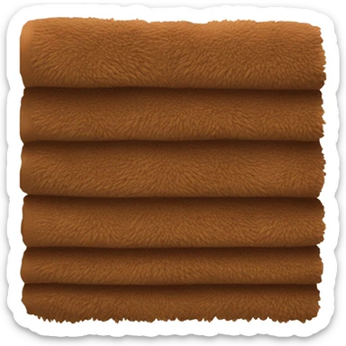 brown towel sticker