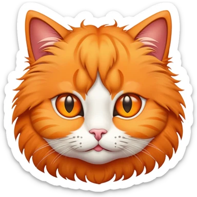 Cat emoji with star eyes sticker