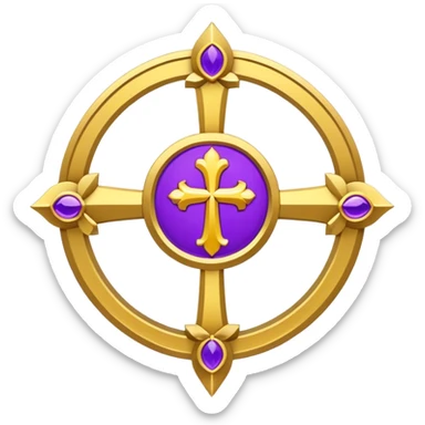 Archibishop's emblem with a touch of violet sticker
