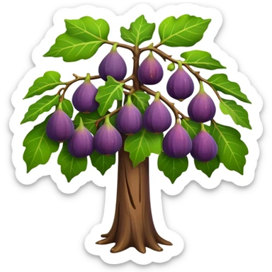 fig tree  sticker