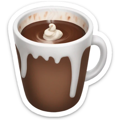 Aesthetic hot chocolate  sticker