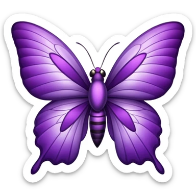 Mariposa morada sticker