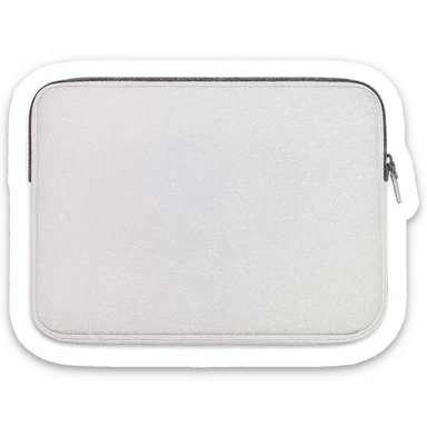 white sparkly pastel laptop sleeve sticker
