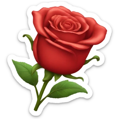 Red rose sticker