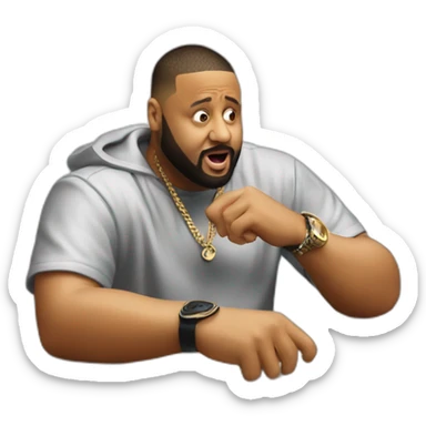 dj khaled cringing sticker