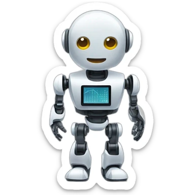data analyst robot  sticker
