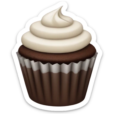 chocolate cupcake sticker