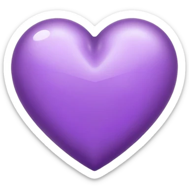 Corazón lila sticker
