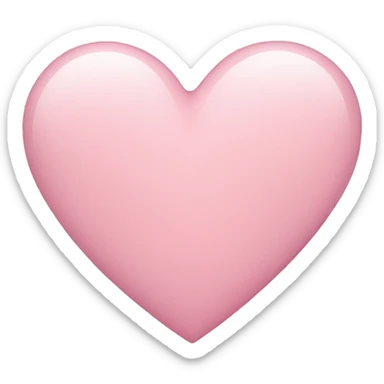 Light pink heart sticker