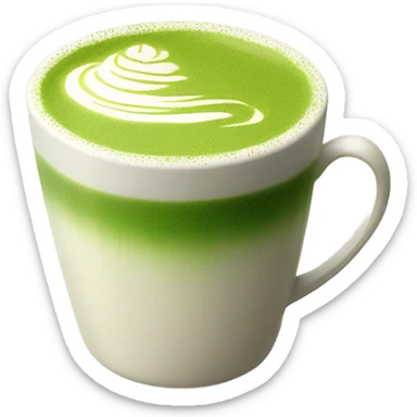 matcha latte sticker