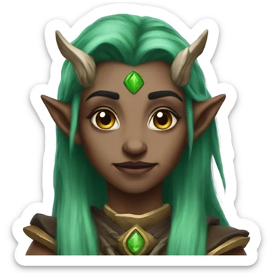 Warcraft night elf Druid  sticker