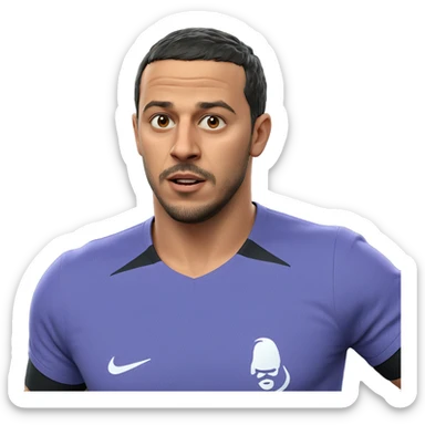 male with beard and shirt sticker