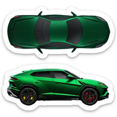 Dark Green Lamborghini Urus sticker