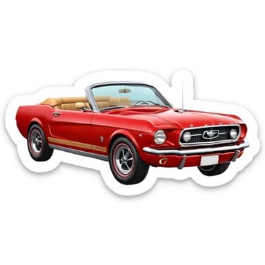 Classic mustang sticker